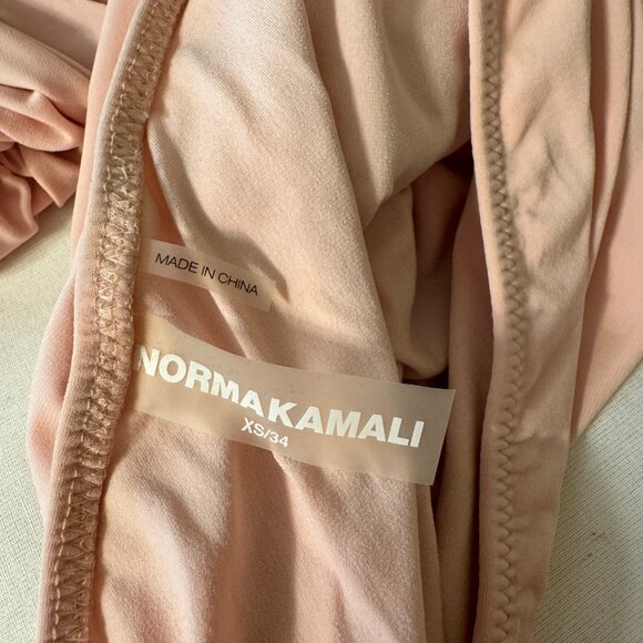 NORMA KAMALI DIANA GOWN, One shoulder, shirred, sides, Light Pink, Size:XS, NWOT - Picture 6 of 9